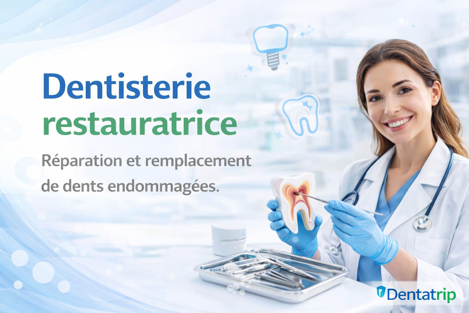 Dentisterie restauratrice en Albanie - Dentatrip